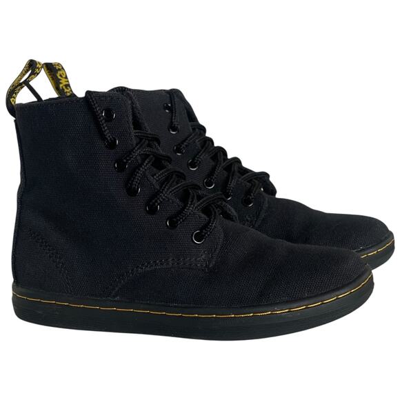 Dr. Martens Junior Marley Black Canvas Casual Boots size 13 - Picture 1 of 6